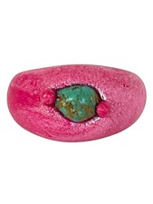  35 FREE SHIPPING NEW NakamuraArt Handmade Clay Ring Set Turquoise