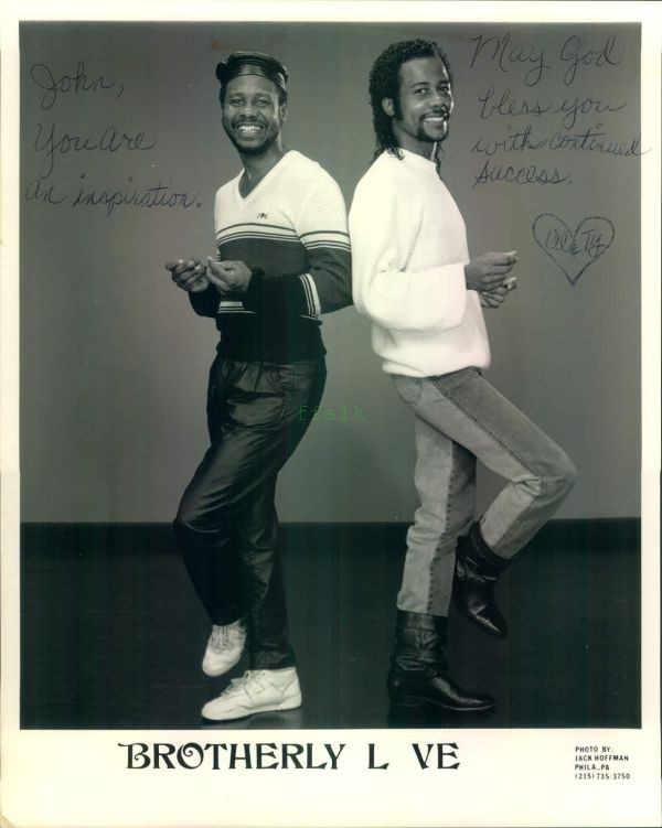 Autographed Press Photo: BROTHERLY LOVE 8x10 B&W signed