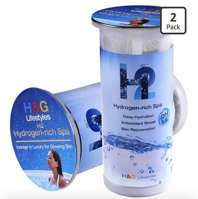 H&G Lifestyles Hydrogen-rich Spa Bath Bombs 2 Pack Deep Hydration Antioxidant