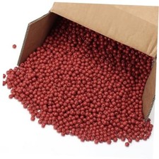 10000 Pcs Wood Beads Bulk Round Wooden Beads for Jewelry Making, 8mm Dark Red