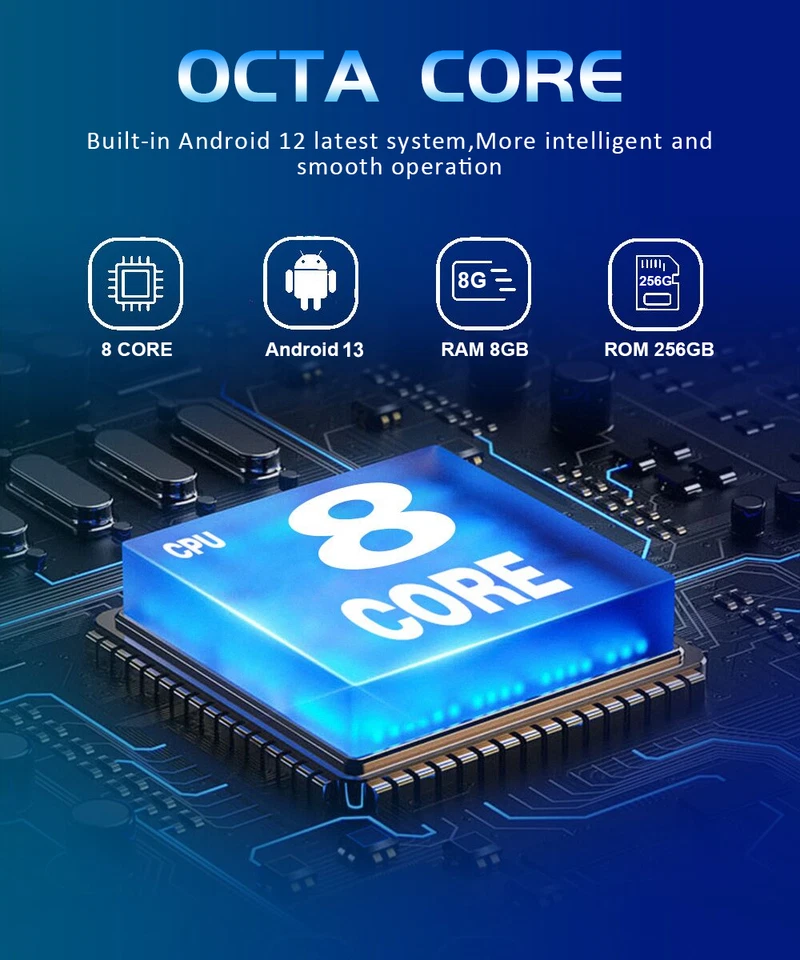 Für Mitsubishi Lancer 2008-2017 10.1" Autoradio Android 14 GPS Navi CarPlay 256G - Bild 4 von 4