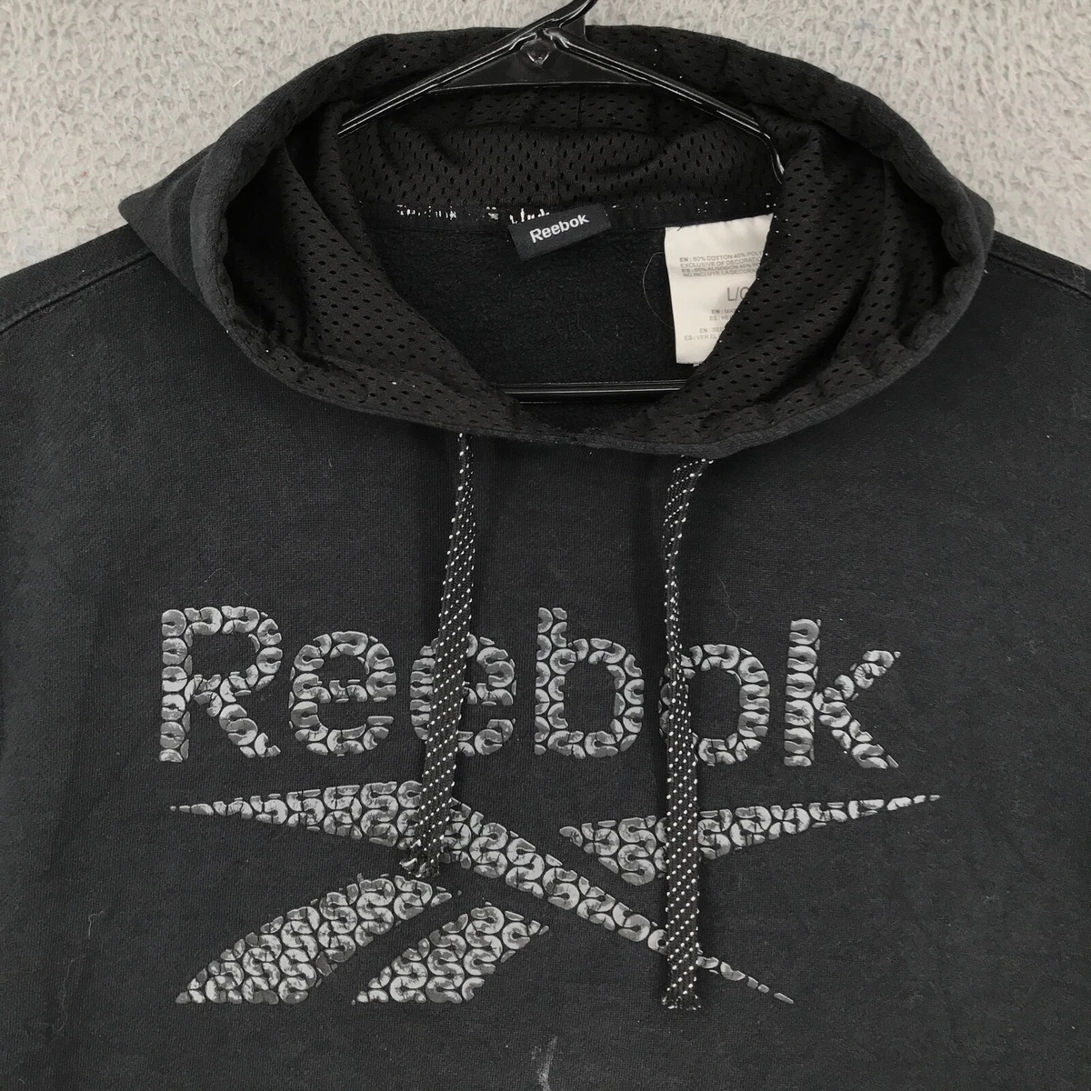 Reebok black sweater clearance