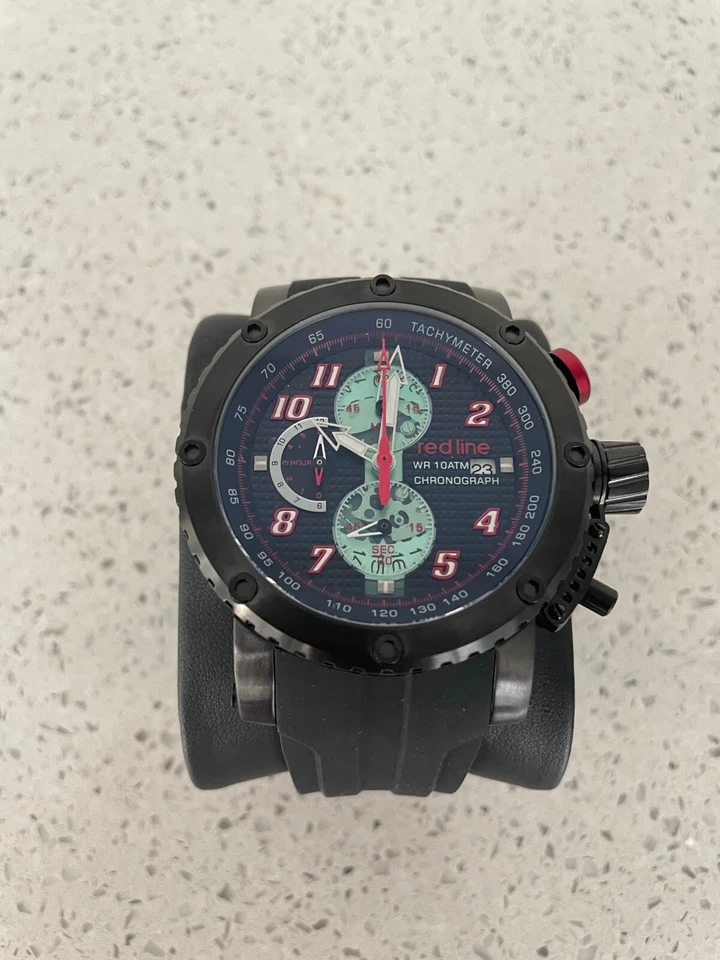 Reloj Cronógrafo Redline GTO Silicona Negro Foto 2 de 4