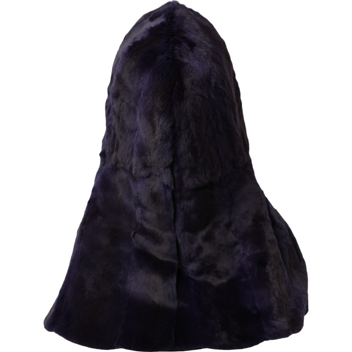 DOLCE & GABBANA Hat Black Weasel Fur Whole Head Wrap Capello  display picture 1