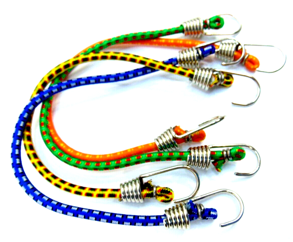 Bungee Cord Mini Tie Down Straps Small Cords Set Bike Motorcycle Cargo