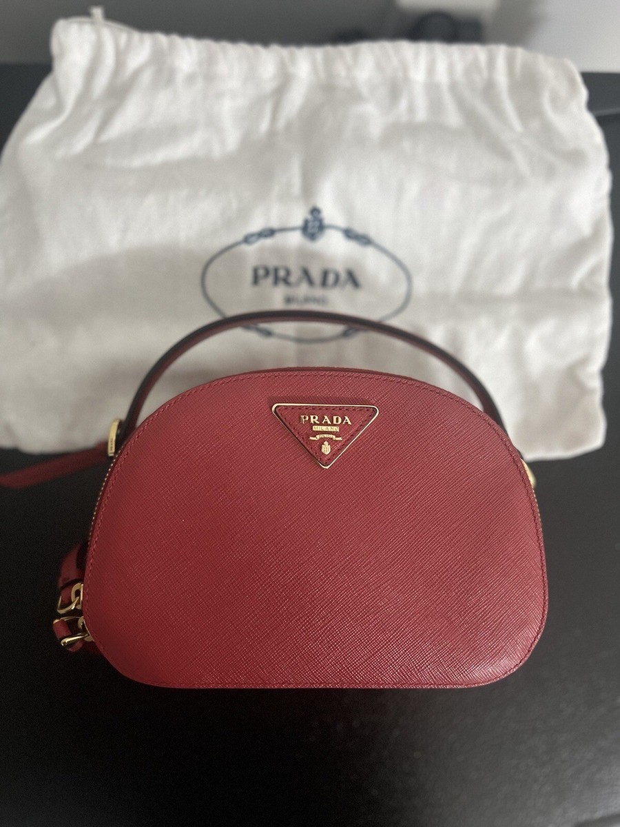 Red Prada Odette Saffiano leather bag | eBay