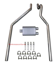 87 - 99 Dodge Dakota 3.9 5.2 Mandrel Bent Dual Exhaust w/ FullBoar Muffler