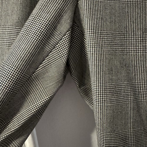 J. Crew Martie Glen Plaid Faux Leather Tuxedo Stripe Pants Women’s Size 2 Office - Picture 9 of 19