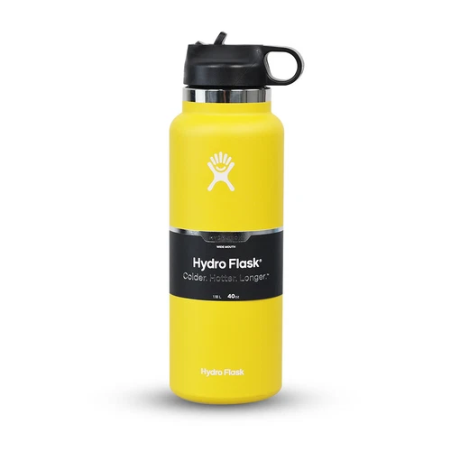 Hydro Flask 40 oz bottiglia d'acqua in acciaio inox a bocca larga isolata sottovuoto - Foto 11 di 14