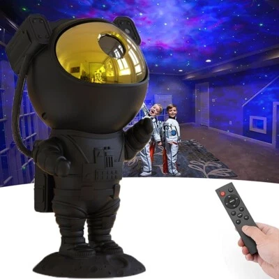 Sternenhimmel Projektor Astronaut Lampe Galaxie Nachtlicht Licht Schwarz B368 - Bild 1 von 4