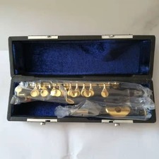 New Copper Pipe Piccolo Nickel Plated C-key Short Flute Metal Mouthpiece --
