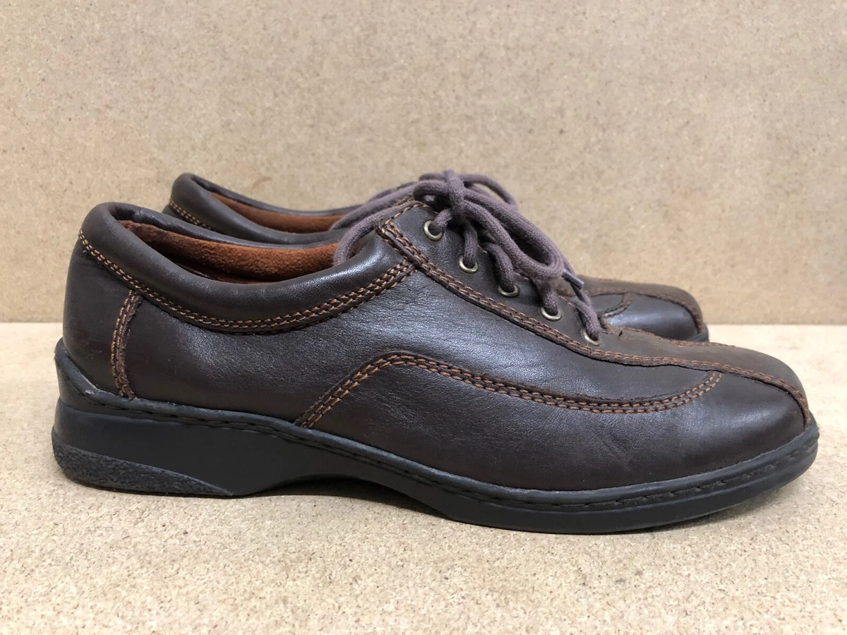 NATURALIZER DEMETRI Oxford Brown Leather Lace up Walking Comfort