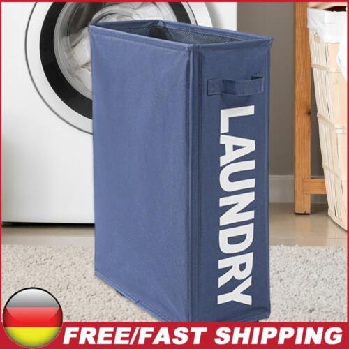 Rolling Laundry Basket with Rolls, Laundry Collector, 39.1 x 18.9 x 57.9 cm (Marinebla - Picture 1 of 8