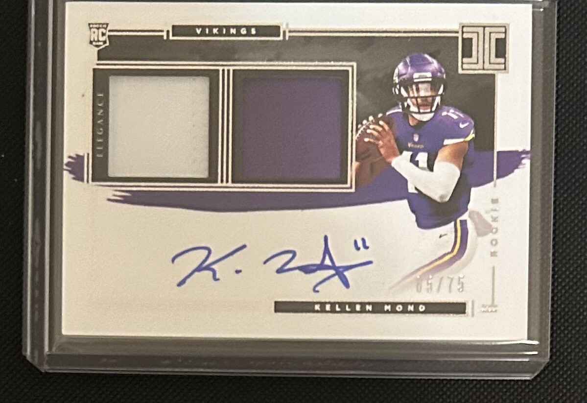 2021 Panini Impeccable Kellen Mond Rookie Patch On Card Auto /75 
