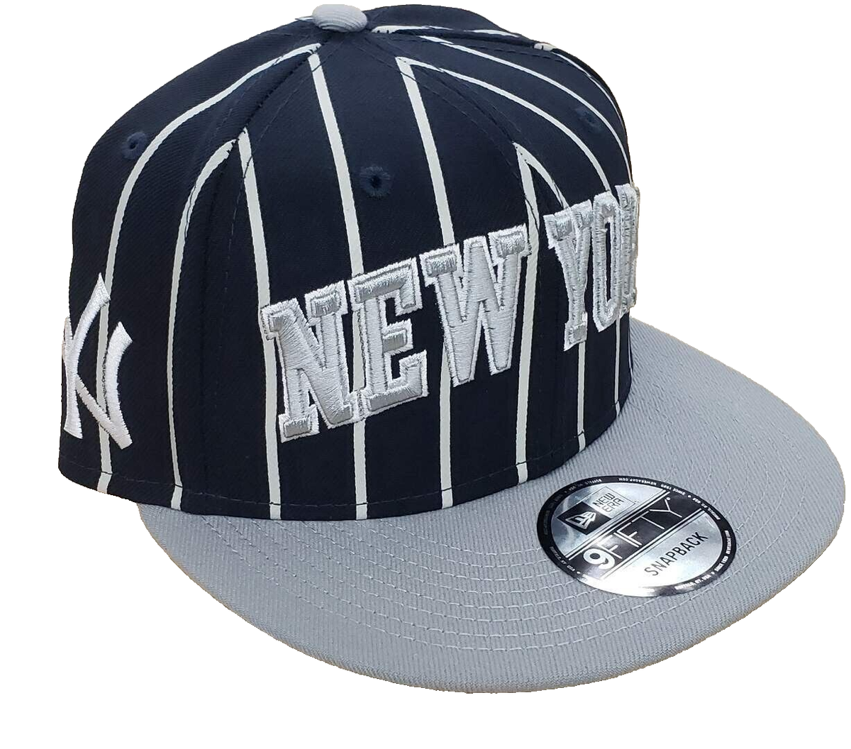 NEW YORK YANKEES OFFICIAL NEW ERA 9FIFTY LETTER ARCH PINSTRIPE