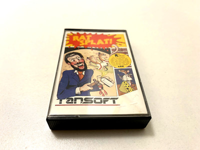 RAT SPLAT / TANSOFT ORIC 1 ATMOS K7 KASSETTE IN KOMPLETTER BOX