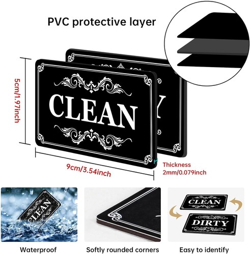Dirty Clean Dishwasher Magnet,Dishwasher Magnet Clean Dirty Sign Magnet for Dish - Picture 10 of 16