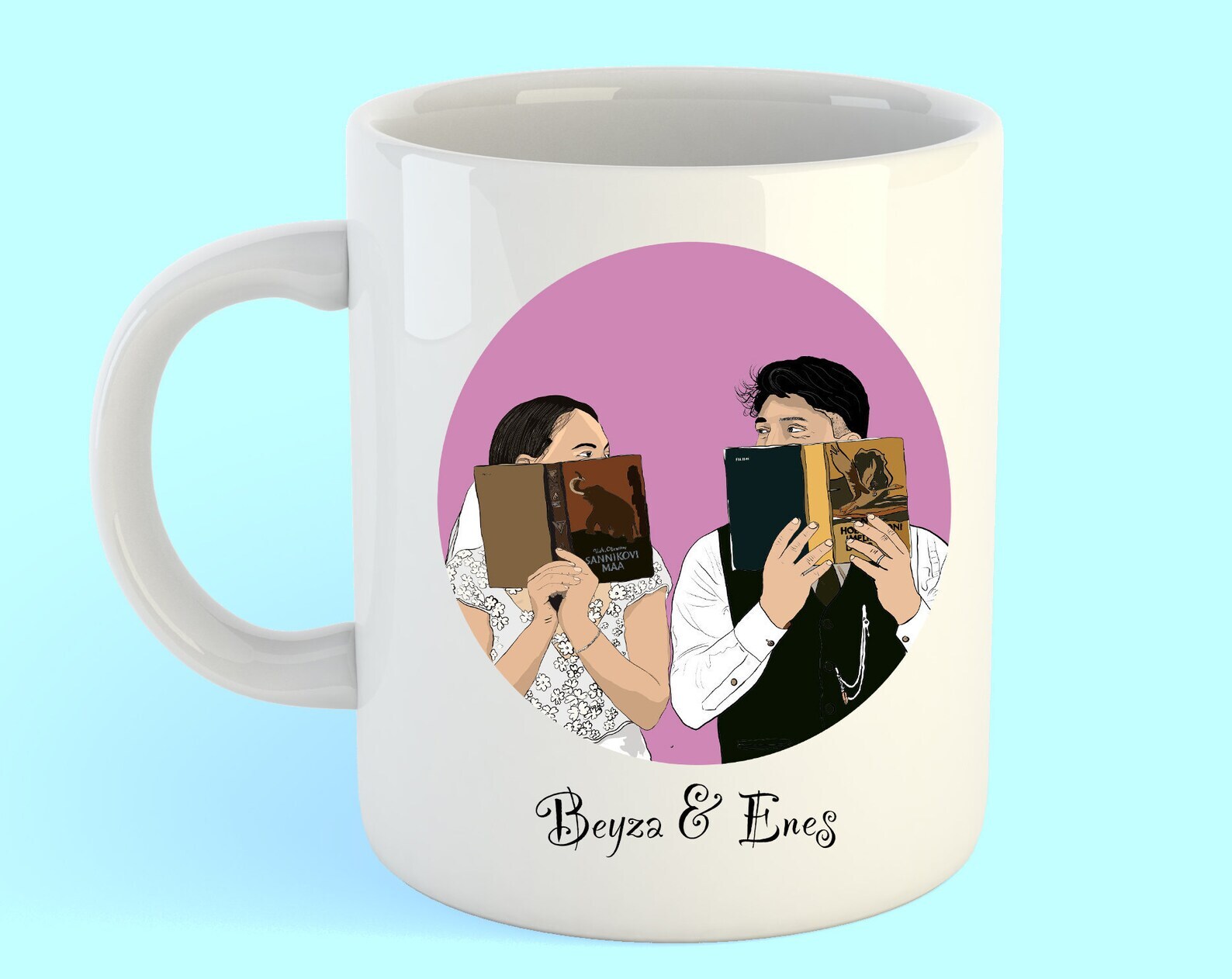 Portrait Illustration Mug Personalized Family Portrait Personalized Illustration