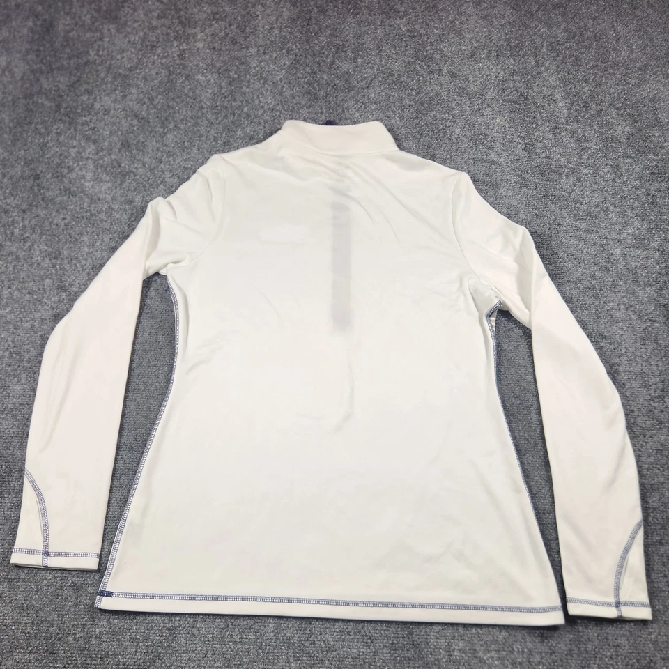 Camisa Seattle Seahawks Majestic Thermabase Mujer Grande Manga Larga Blanca 1/4 Cremallera Foto 3 de 4