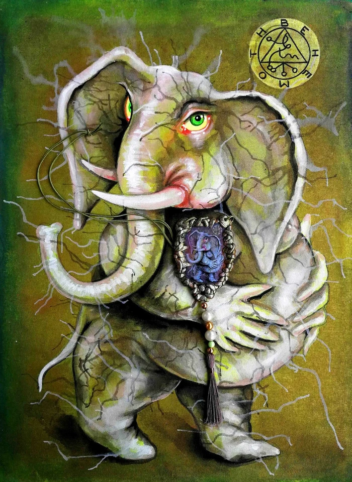 Behemoth Talismán Dijes Amuleto Atracción Dinero Prosperidad Rica Riqueza Foto 3 de 4