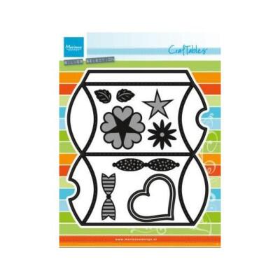 Marianne Design Craftables Schneideform - Kissenbox, Schleifen & Formen CR1386