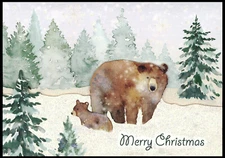 Greeting Card - Bear - Christmas - 1065