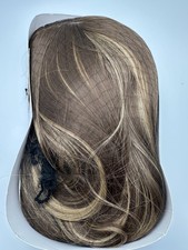 Ombre Brown Wig with Bangs Long Brown Wig for Women 26 Inch Synthetic Heat ...