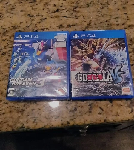 BANDAI NAMCO Gundam Breaker 3 & Godzilla Vs PS4 Action NTSC-J Manual Included