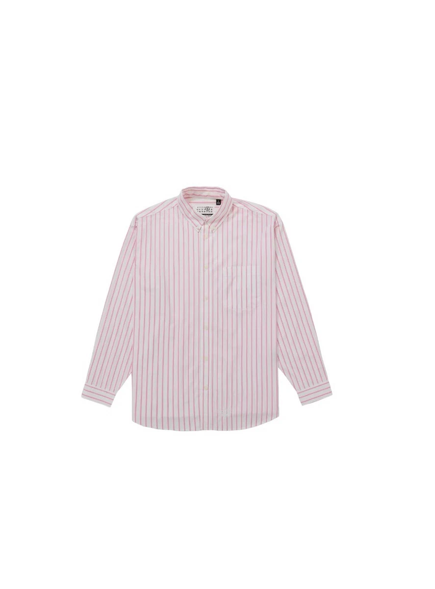 Supreme Long Sleeve Striped Casual Button-Down Shirts for Men for