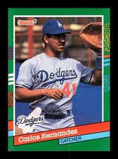 CARLOS HERNANDEZ ⚾ 1991 Donruss Baseball #711 LA Dodgers