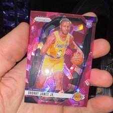 Panini Prizm Bronny James Jr. Los Angeles Lakers Cracked Ice Rookie #243