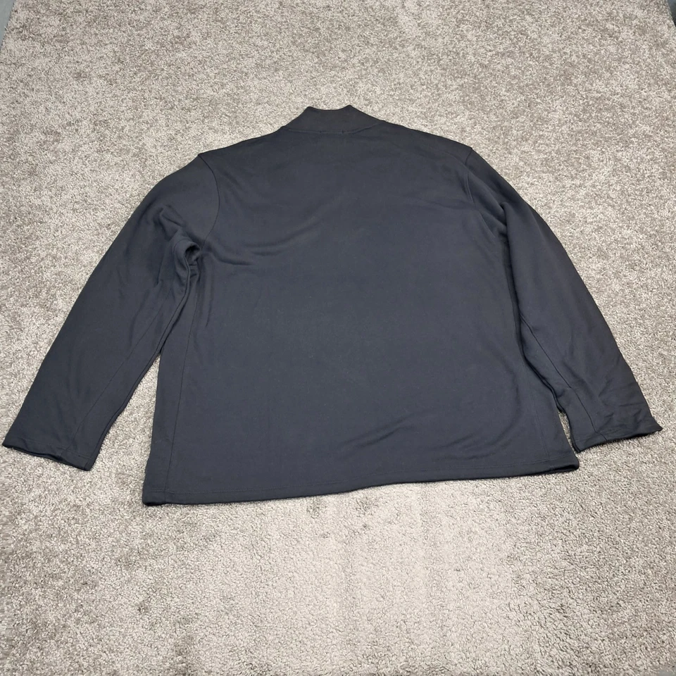 Calvin Klein Men's 1/4 Zip Sweater 100% Cotton Black 2X-Large - Image 4 of 4
