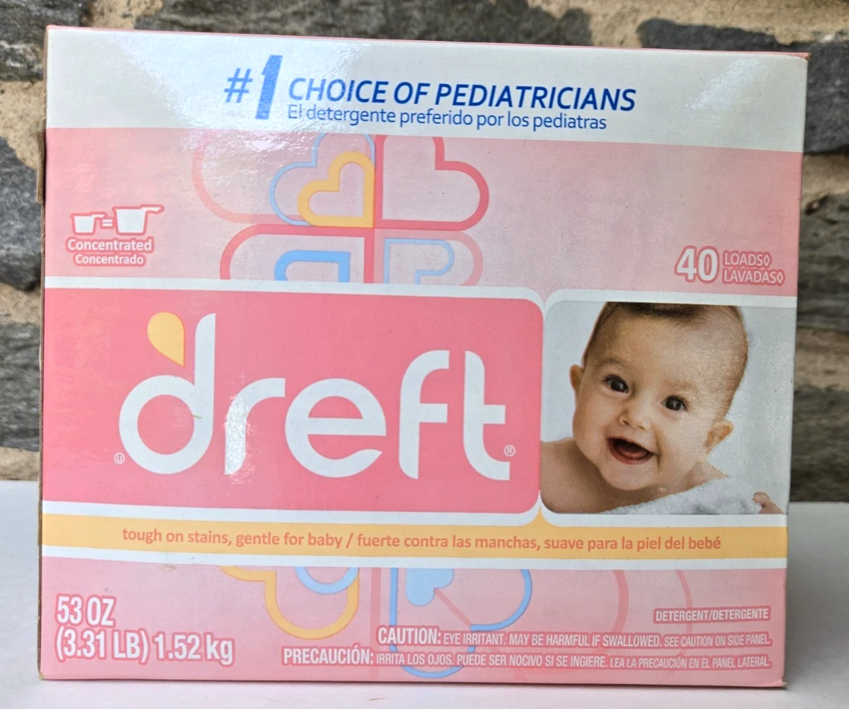 DREFT Baby Laundry Detergent Powder 53 Ounces 40 Loads NEW/SEALED
Opens in a new window or tab
