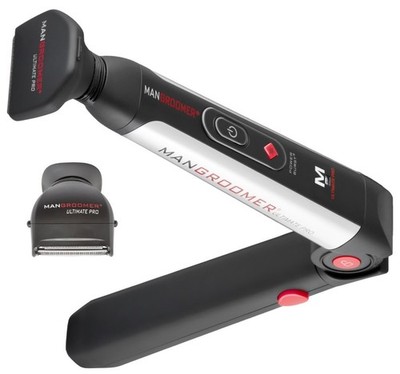 Ergonomic Back Shaver with Adjustable Handle & Lighted Precision - Black/Red