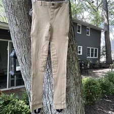 Tuff Rider Childrens Equestrian Riding Pants Size 14 Brown Jodhoppers Horse