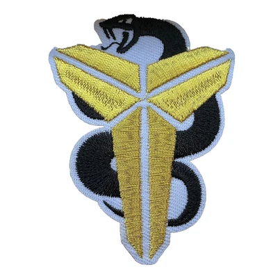 UB KOBE BRYANT - MAMBA - BLACK SNAKE - BASKETBALL - Embroidered Iron On Patch