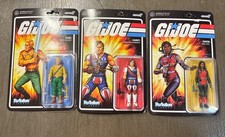 Super7 ReAction GI Joe Raven  Xamot  and Duke 3.75in. Action Figure 2022 NEW