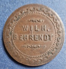 Einbeck Wilhelm Behrendt  Notgeld,  15 Pfennig, v, sehr seten