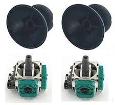 Replacement 3D Analog Joystick Thumb Stick Grip Cap Rocker Red and Mushroom 