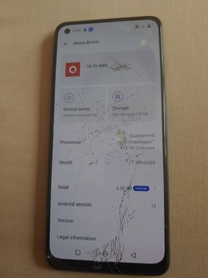 Cracked screen OnePlus Nord N20 5G CPH2459 6.43'' FHD+ 128GB (Factory Unlocked)