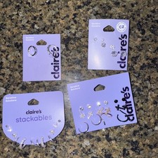 Large Lot Of Earrings Claire s 60.00 Worth