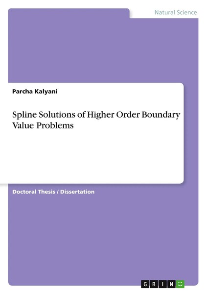 Parcha Kalyani | Spline Solutions Of Higher Order Boundary Value Problems | Buch-image