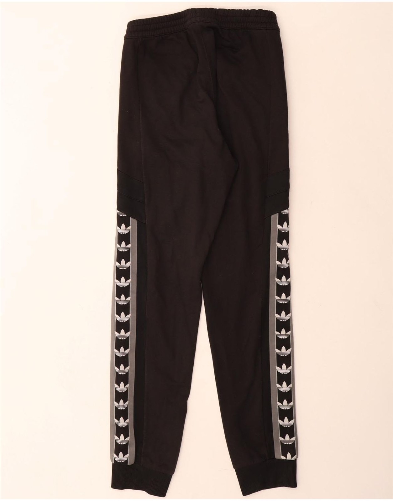 Adidas Mens Graphic Tracksuit Trousers Joggers Small  Black Polyester DL03 thumbnail 2