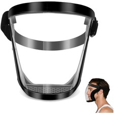 Maschera protettiva full face visiera trasparente, antistatica, regolabile