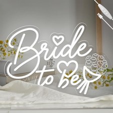 to be Neon Sign, Dimmable LED Wedding Neon Sign to be Decorations Bride