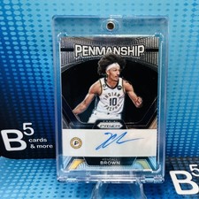 2023-24 Prizm Kendall Brown Penmanship Auto #PNM-KLL Pacers