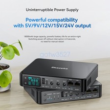 18000mAh UPS Battery Backup Mini Uninterruptible Power Supply for Camera Routers