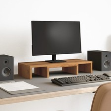Monitorständer Verstellbar Schreibtischaufsatz Monitorerhöhung Bildschirm vidaXL