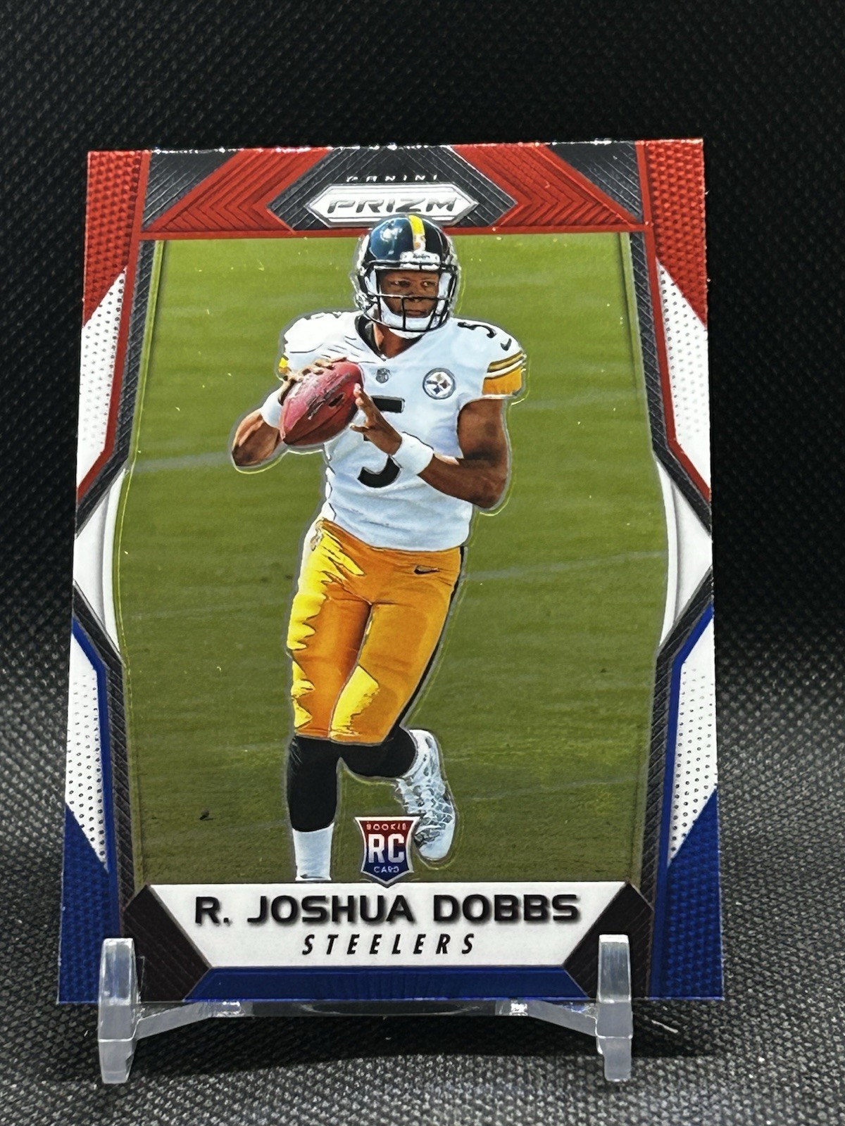 R. Joshua Dobbs 2017 Panini Prizm #247 Prizm Rookie Red White Blue Steelers
