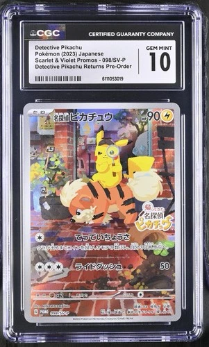 ⚡️CGC GEM MINT 10 | Detective Pikachu Japanese Pre-Order Promo
